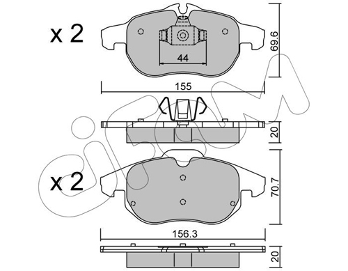 set placute frana,frana disc 822-540-0 CIFAM - Frana disc set placute frana,frana disc 822-540-0 CIFAM - Frana disc