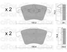 set placute frana,frana disc 822-552-3 CIFAM - Frana disc set placute frana,frana disc 822-552-3 CIFAM - Frana disc