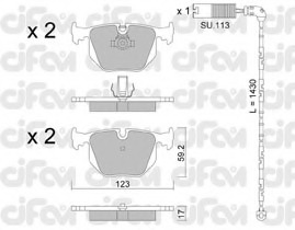 set placute frana,frana disc 822-560-0K CIFAM - Frana disc set placute frana,frana disc 822-560-0K CIFAM - Frana disc