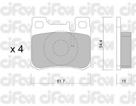 set placute frana,frana disc 822-566-0 CIFAM - Frana disc set placute frana,frana disc 822-566-0 CIFAM - Frana disc