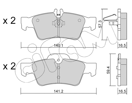 set placute frana,frana disc 822-568-0 CIFAM - Frana disc set placute frana,frana disc 822-568-0 CIFAM - Frana disc