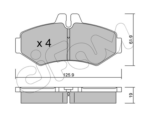set placute frana,frana disc 822-572-0 CIFAM - Frana disc set placute frana,frana disc 822-572-0 CIFAM - Frana disc