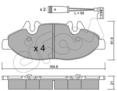 set placute frana,frana disc 822-575-0K CIFAM - Frana disc set placute frana,frana disc 822-575-0K CIFAM - Frana disc