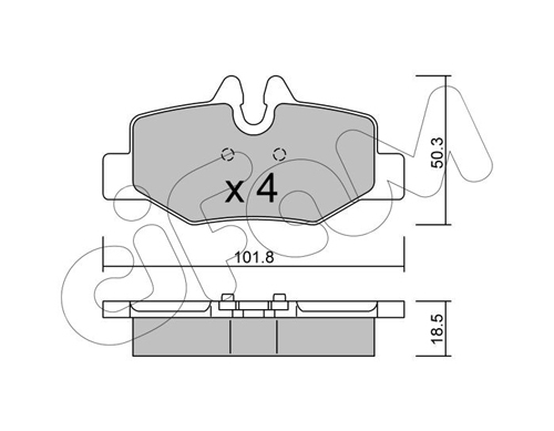 set placute frana,frana disc 822-576-0 CIFAM - Frana disc set placute frana,frana disc 822-576-0 CIFAM - Frana disc