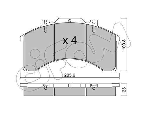 set placute frana,frana disc 822-580-0 CIFAM - Frana disc set placute frana,frana disc 822-580-0 CIFAM - Frana disc