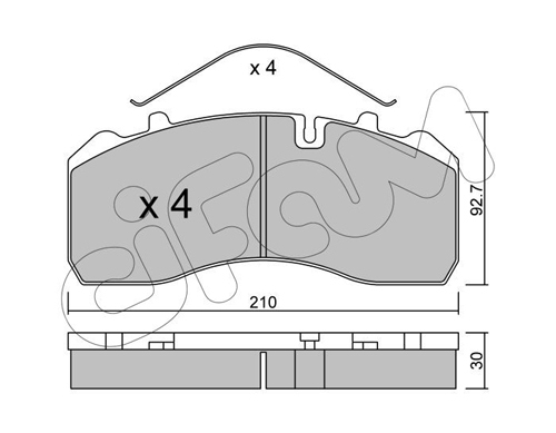 set placute frana,frana disc 822-584-0 CIFAM - Frana disc set placute frana,frana disc 822-584-0 CIFAM - Frana disc