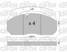 set placute frana,frana disc 822-586-0 CIFAM - Frana disc set placute frana,frana disc 822-586-0 CIFAM - Frana disc