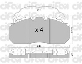 set placute frana,frana disc 822-589-0 CIFAM - Frana disc set placute frana,frana disc 822-589-0 CIFAM - Frana disc