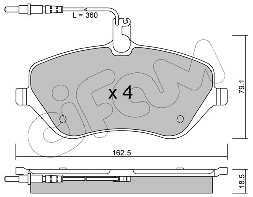 set placute frana,frana disc 822-601-0 CIFAM - Set placute frana set placute frana,frana disc 822-601-0 CIFAM - Set placute frana
