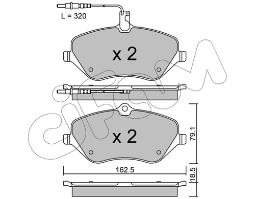 set placute frana,frana disc 822-601-1 CIFAM - Frana disc set placute frana,frana disc 822-601-1 CIFAM - Frana disc
