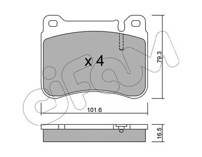 set placute frana,frana disc 822-668-0 CIFAM - Frana disc set placute frana,frana disc 822-668-0 CIFAM - Frana disc