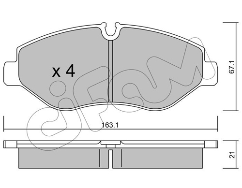set placute frana,frana disc 822-671-0 CIFAM - Frana disc set placute frana,frana disc 822-671-0 CIFAM - Frana disc