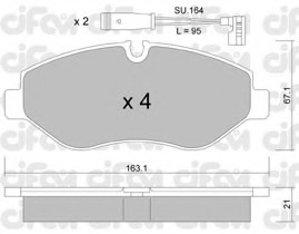 set placute frana,frana disc 822-671-0K CIFAM - Frana disc set placute frana,frana disc 822-671-0K CIFAM - Frana disc