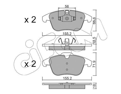 set placute frana,frana disc 822-675-5 CIFAM - Frana disc set placute frana,frana disc 822-675-5 CIFAM - Frana disc