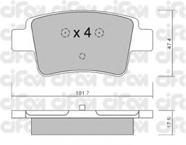 set placute frana,frana disc 822-705-0 CIFAM - Set placute frana set placute frana,frana disc 822-705-0 CIFAM - Set placute frana
