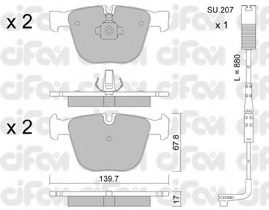 set placute frana,frana disc 822-773-1K CIFAM - Frana disc set placute frana,frana disc 822-773-1K CIFAM - Frana disc