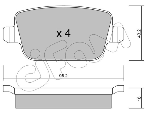set placute frana,frana disc 822-780-0 CIFAM - Frana disc set placute frana,frana disc 822-780-0 CIFAM - Frana disc