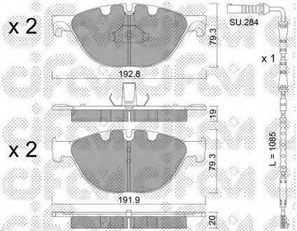 set placute frana,frana disc 822-830-0K CIFAM - Frana disc set placute frana,frana disc 822-830-0K CIFAM - Frana disc