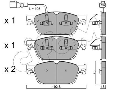 set placute frana,frana disc 822-831-0 CIFAM - Frana disc set placute frana,frana disc 822-831-0 CIFAM - Frana disc