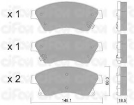set placute frana,frana disc 822-838-0 CIFAM - Frana disc set placute frana,frana disc 822-838-0 CIFAM - Frana disc
