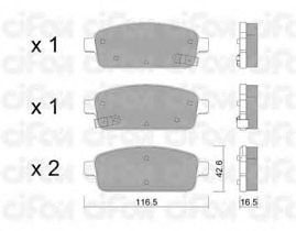 set placute frana,frana disc 822-840-0 CIFAM - Frana disc set placute frana,frana disc 822-840-0 CIFAM - Frana disc