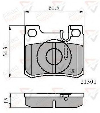 set placute frana,frana disc ADB01067 COMLINE - Frana disc set placute frana,frana disc ADB01067 COMLINE - Frana disc
