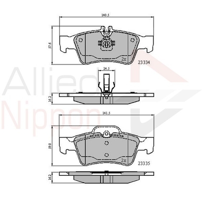 set placute frana,frana disc ADB01118 COMLINE - Frana disc set placute frana,frana disc ADB01118 COMLINE - Frana disc