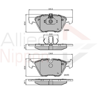 set placute frana,frana disc ADB01300 COMLINE - Frana disc set placute frana,frana disc ADB01300 COMLINE - Frana disc