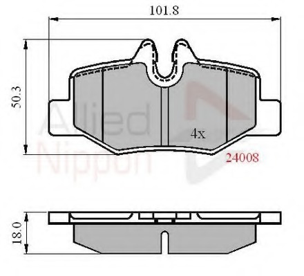 set placute frana,frana disc ADB01306 COMLINE - Frana disc set placute frana,frana disc ADB01306 COMLINE - Frana disc