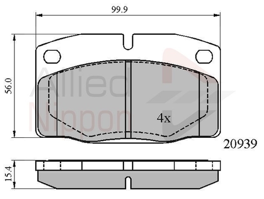 set placute frana,frana disc ADB0135 COMLINE - Frana disc set placute frana,frana disc ADB0135 COMLINE - Frana disc