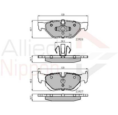 set placute frana,frana disc ADB01708 COMLINE - Frana disc set placute frana,frana disc ADB01708 COMLINE - Frana disc