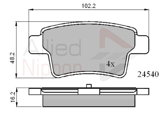 set placute frana,frana disc ADB01713 COMLINE - Frana disc set placute frana,frana disc ADB01713 COMLINE - Frana disc