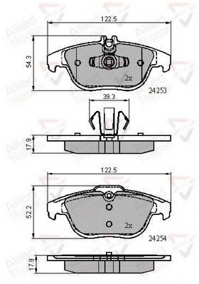 set placute frana,frana disc ADB01792 COMLINE - Frana disc set placute frana,frana disc ADB01792 COMLINE - Frana disc