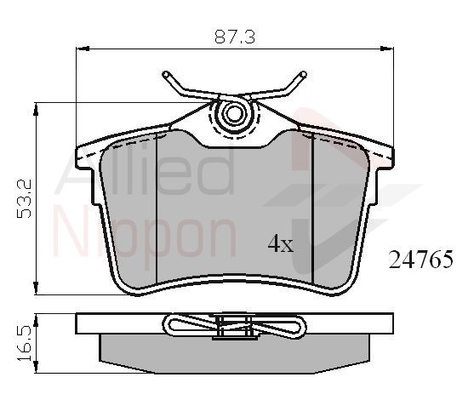 set placute frana,frana disc ADB01797 COMLINE - Frana disc set placute frana,frana disc ADB01797 COMLINE - Frana disc