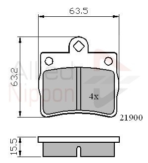set placute frana,frana disc ADB0220 COMLINE - Set placute frana set placute frana,frana disc ADB0220 COMLINE - Set placute frana