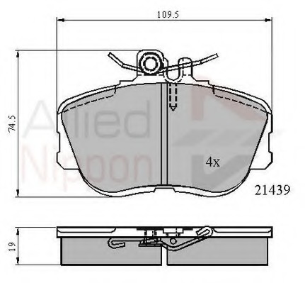 set placute frana,frana disc ADB0503 COMLINE - Set placute frana set placute frana,frana disc ADB0503 COMLINE - Set placute frana