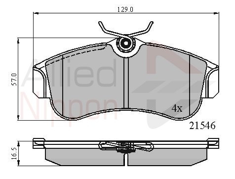 set placute frana,frana disc ADB0566 COMLINE - Frana disc set placute frana,frana disc ADB0566 COMLINE - Frana disc