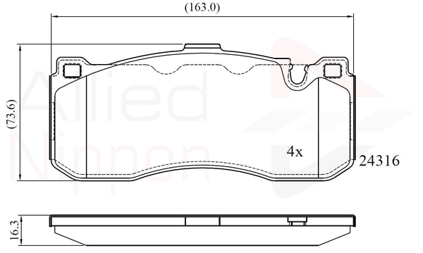 set placute frana,frana disc ADB06005 COMLINE - Frana disc set placute frana,frana disc ADB06005 COMLINE - Frana disc