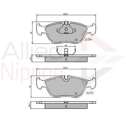 set placute frana,frana disc ADB0719 COMLINE - Frana disc set placute frana,frana disc ADB0719 COMLINE - Frana disc