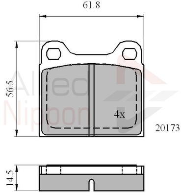set placute frana,frana disc ADB0731 COMLINE - Frana disc set placute frana,frana disc ADB0731 COMLINE - Frana disc