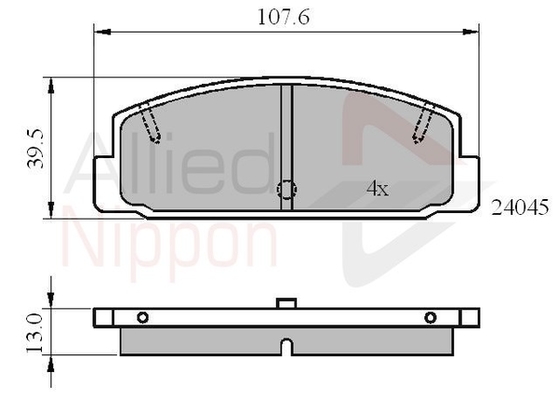 set placute frana,frana disc ADB0819 COMLINE - Set placute frana set placute frana,frana disc ADB0819 COMLINE - Set placute frana
