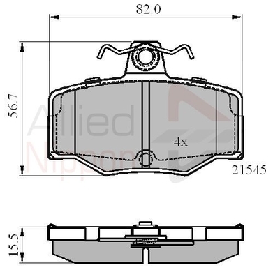 set placute frana,frana disc ADB0878 COMLINE - Frana disc set placute frana,frana disc ADB0878 COMLINE - Frana disc