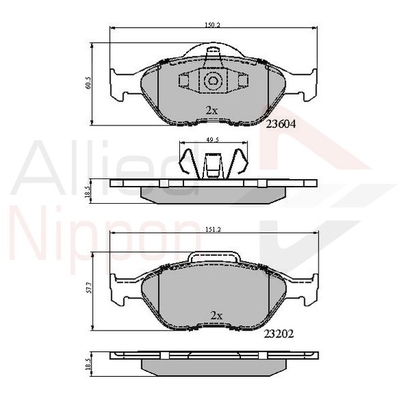 set placute frana,frana disc ADB0891 COMLINE - Set placute frana set placute frana,frana disc ADB0891 COMLINE - Set placute frana