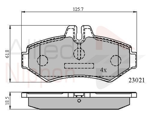 set placute frana,frana disc ADB0914 COMLINE - Frana disc set placute frana,frana disc ADB0914 COMLINE - Frana disc
