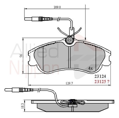 set placute frana,frana disc ADB1174 COMLINE - Frana disc set placute frana,frana disc ADB1174 COMLINE - Frana disc