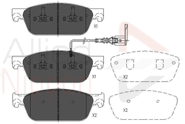 set placute frana,frana disc ADB16002 COMLINE - Frana disc set placute frana,frana disc ADB16002 COMLINE - Frana disc