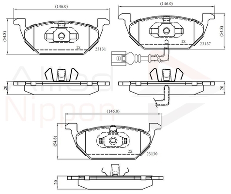 set placute frana,frana disc ADB1851 COMLINE - Frana disc set placute frana,frana disc ADB1851 COMLINE - Frana disc