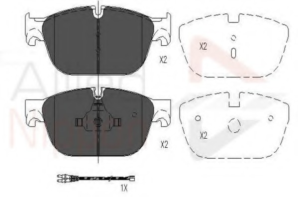 set placute frana,frana disc ADB26004 COMLINE - Set placute frana set placute frana,frana disc ADB26004 COMLINE - Set placute frana