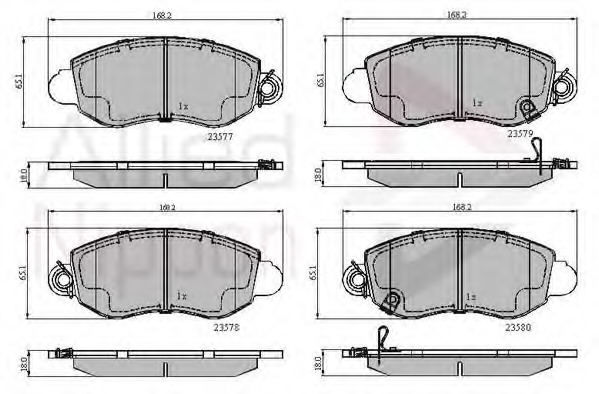 set placute frana,frana disc ADB31108 COMLINE - Frana disc set placute frana,frana disc ADB31108 COMLINE - Frana disc
