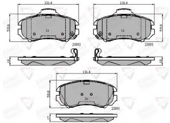 set placute frana,frana disc ADB31774 COMLINE - Frana disc set placute frana,frana disc ADB31774 COMLINE - Frana disc